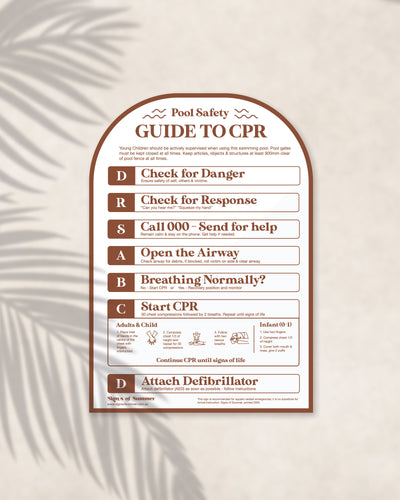 Auburn Arch Pool CPR Sign