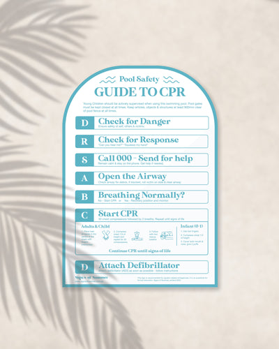 Gondolier Arch Pool CPR Sign