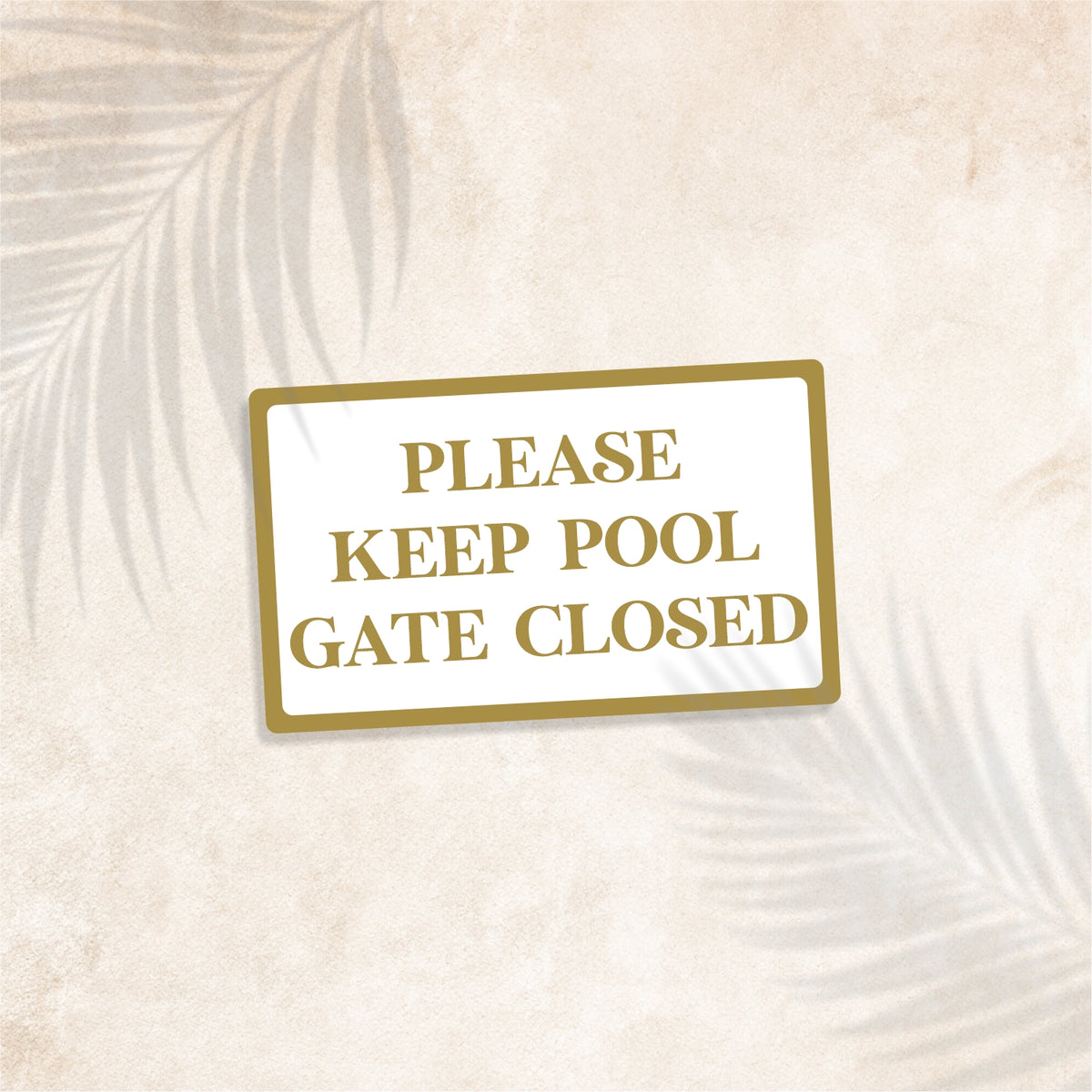 Zingiber mustard Please Keep Pool Gate Closed sign for Australian pool areas