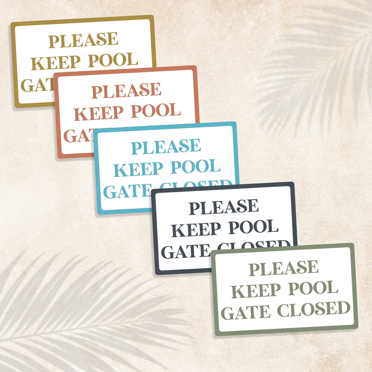 Pool Break Sign Signs of Summer - Pool CPR Signs with style